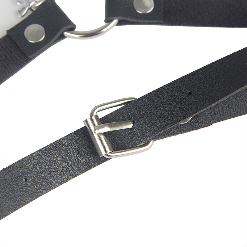 Harnais ceinture en cuir noir taille unique — SUBBLIME FETISH