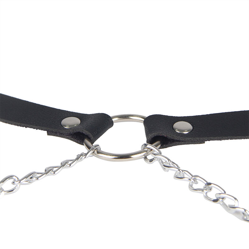 Harnais ceinture en cuir noir taille unique — SUBBLIME FETISH