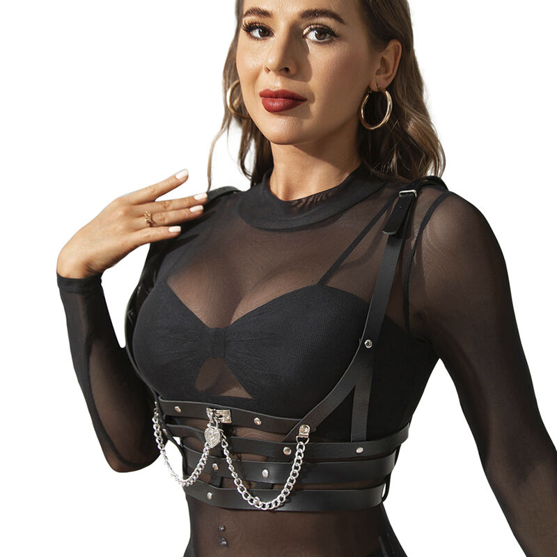 Harnais corset à chaînes détails taille unique — SUBBLIME FETISH