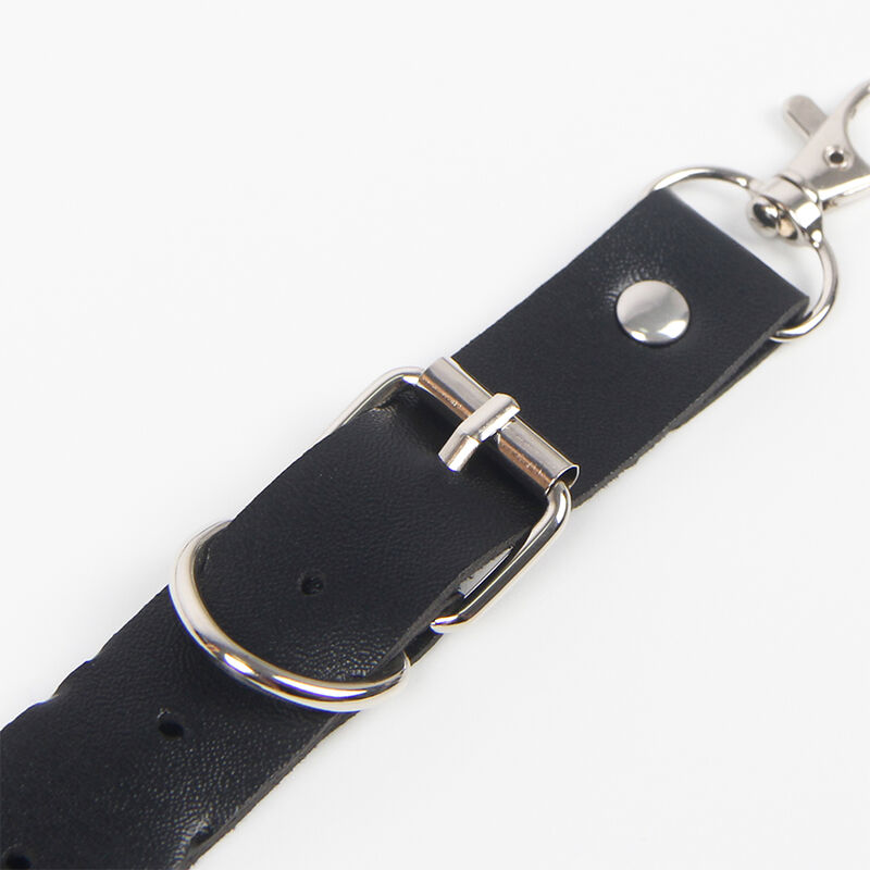 Harnais ceinture et jarretières en cuir avec détails chaîne et anneaux — SUBBLIME FETISH