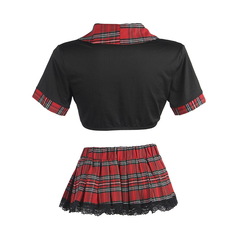 Ensemble écolière séduisant haut et jupe plissée — SUBBLIME COSTUMES