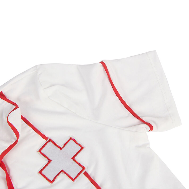 Costume d'infirmière sexy en body rouge et blanc — SUBBLIME COSTUMES