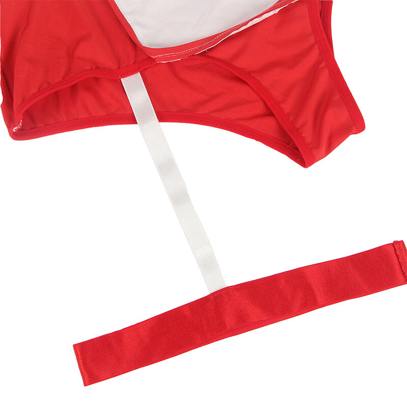 Costume d'infirmière sexy en body rouge et blanc — SUBBLIME COSTUMES