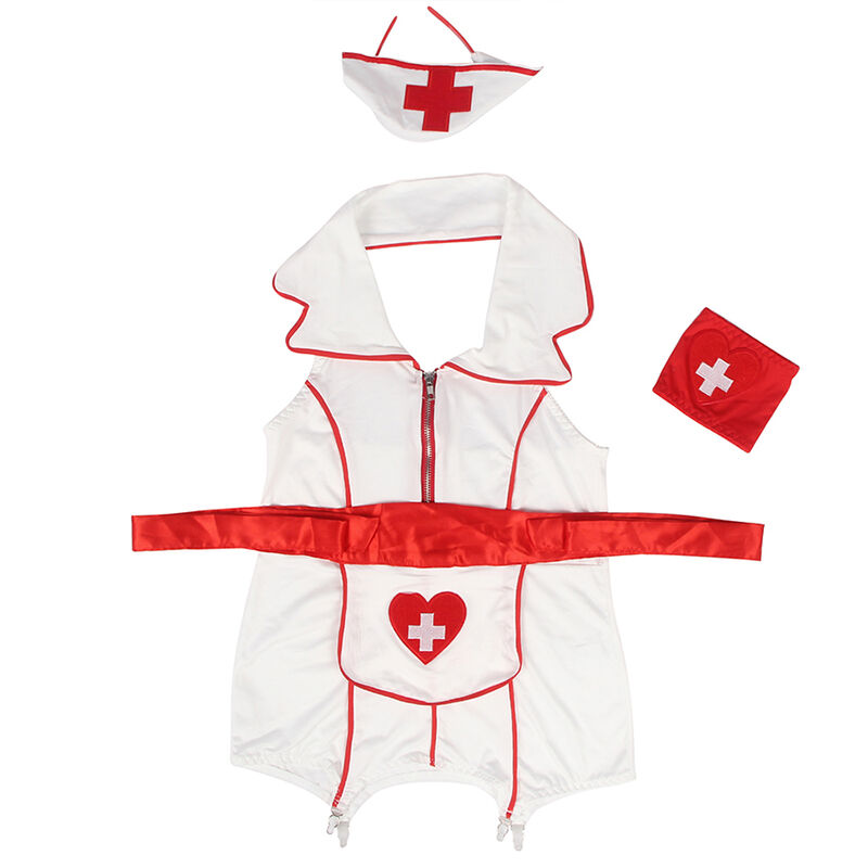 Robe d'infirmière sexy rouge et blanc — SUBBLIME COSTUMES