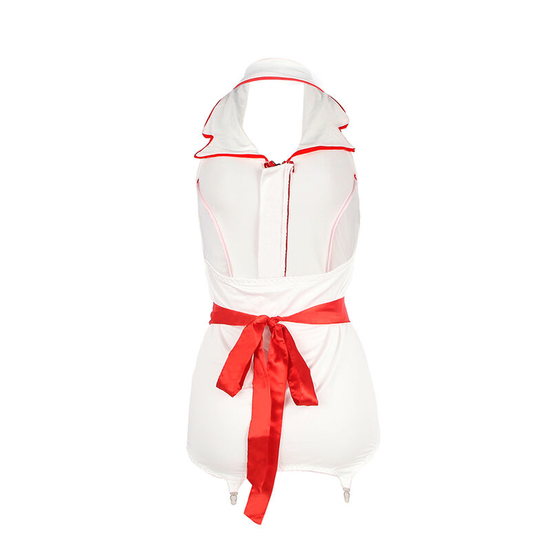 Ensemble infirmière glamour rouge et blanc — SUBBLIME COSTUMES