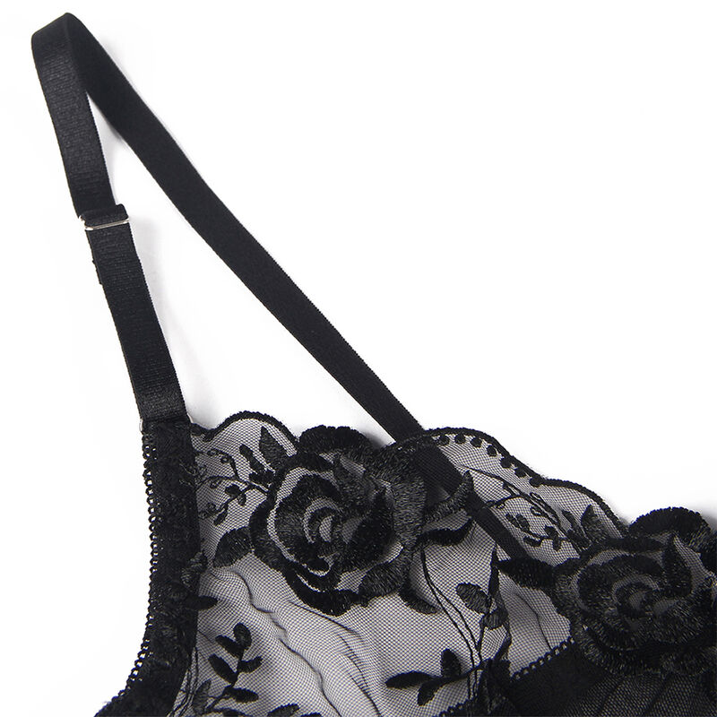 3-Piece Floral Print Black Set — SUBBLIME SETS
