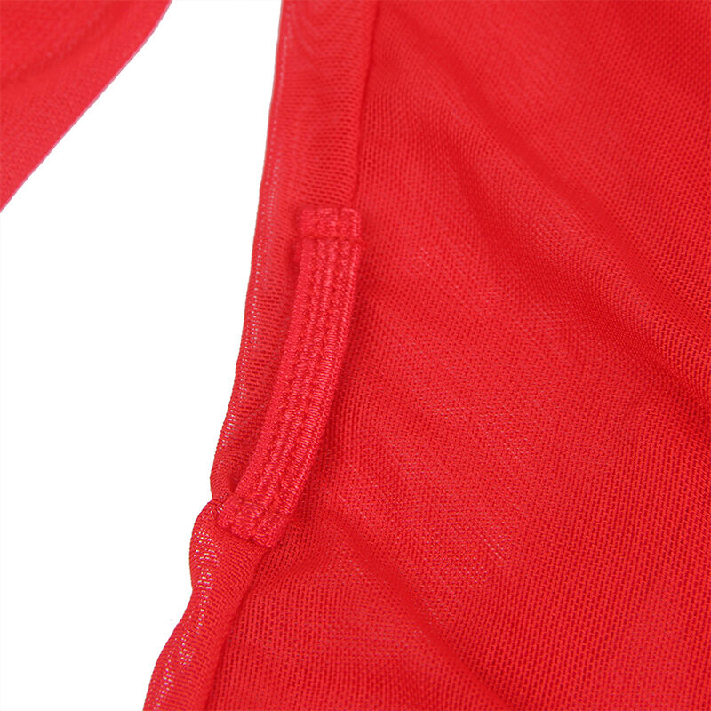 Vestido transparente de tul rojo con encaje — SUBBLIME BABYDOLLS