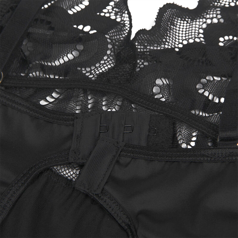 Babydoll dentelle florale noir — SUBBLIME BABYDOLLS