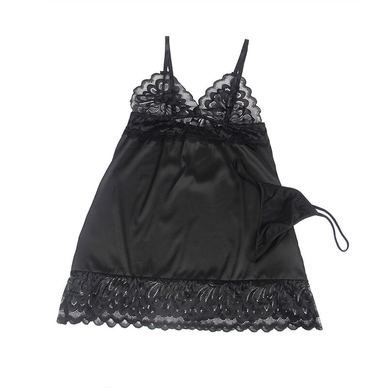 Babydoll dentelle florale noir — SUBBLIME BABYDOLLS