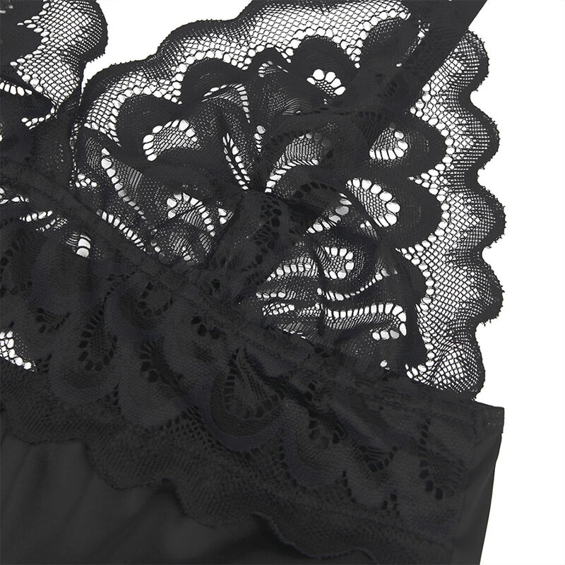 Babydoll dentelle florale noir — SUBBLIME BABYDOLLS