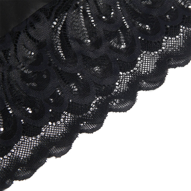 Babydoll en dentelle avec imprimé fleuri noir — SUBBLIME BABYDOLLS