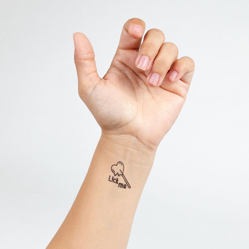 Collection de 10 tatouages temporaires éphémères Candy — Secretplay