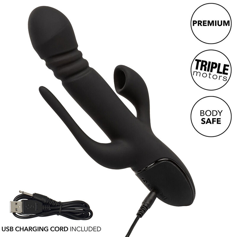 Vibrateur triple action euphorie noire — CALEXOTICS