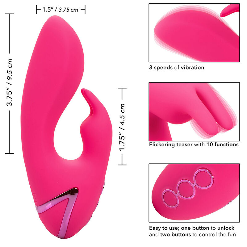 Vibrateur double lapin sunshine rechargeable — CALEXOTICS