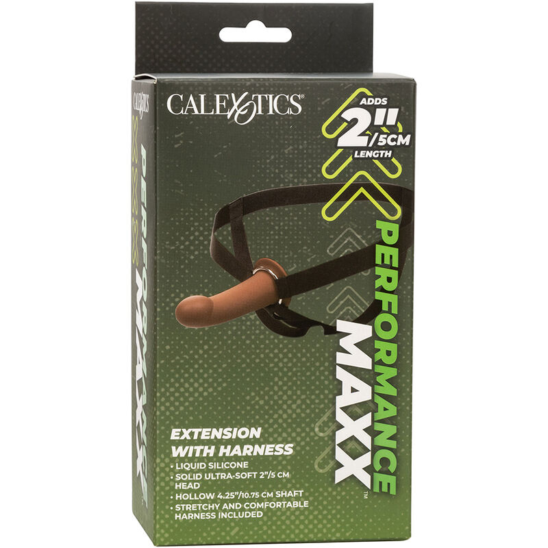 Extension de plaisir Performance Maxx avec harnais teinte naturelle — CALEXOTICS
