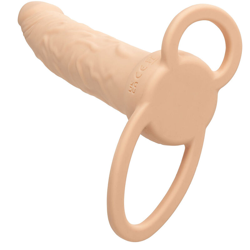 Double pénétrateur vibrant rechargeable Performance Maxx teint clair — Calexotics