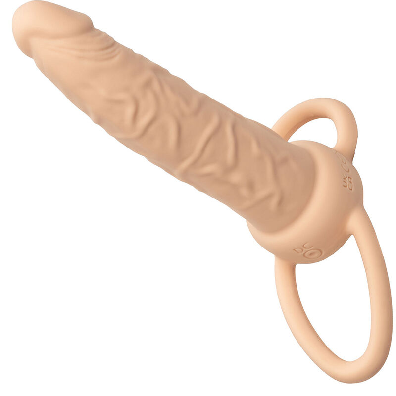 Double pénétrateur vibrant rechargeable Performance Maxx teint clair — Calexotics