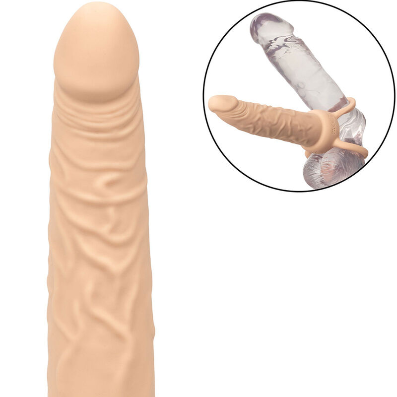 Double pénétrateur vibrant rechargeable Performance Maxx teint clair — Calexotics
