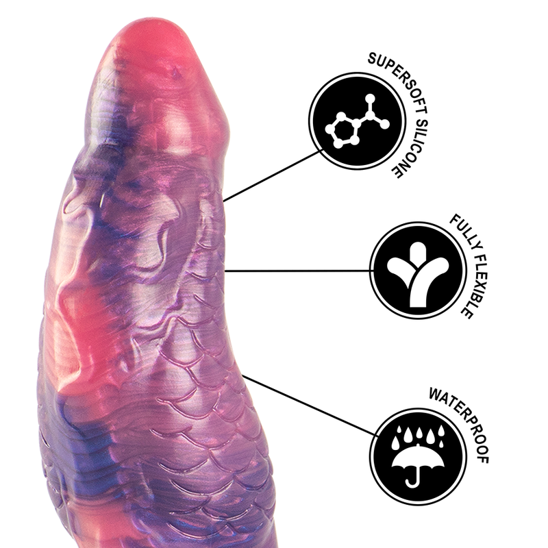 Gode médusé en silicone à diamètres progressifs — EPIC