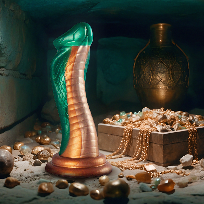 Godet mythologique Python en silicone vert — EPIC