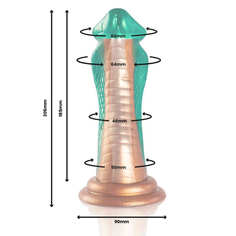 Godet mythologique Python en silicone vert — EPIC