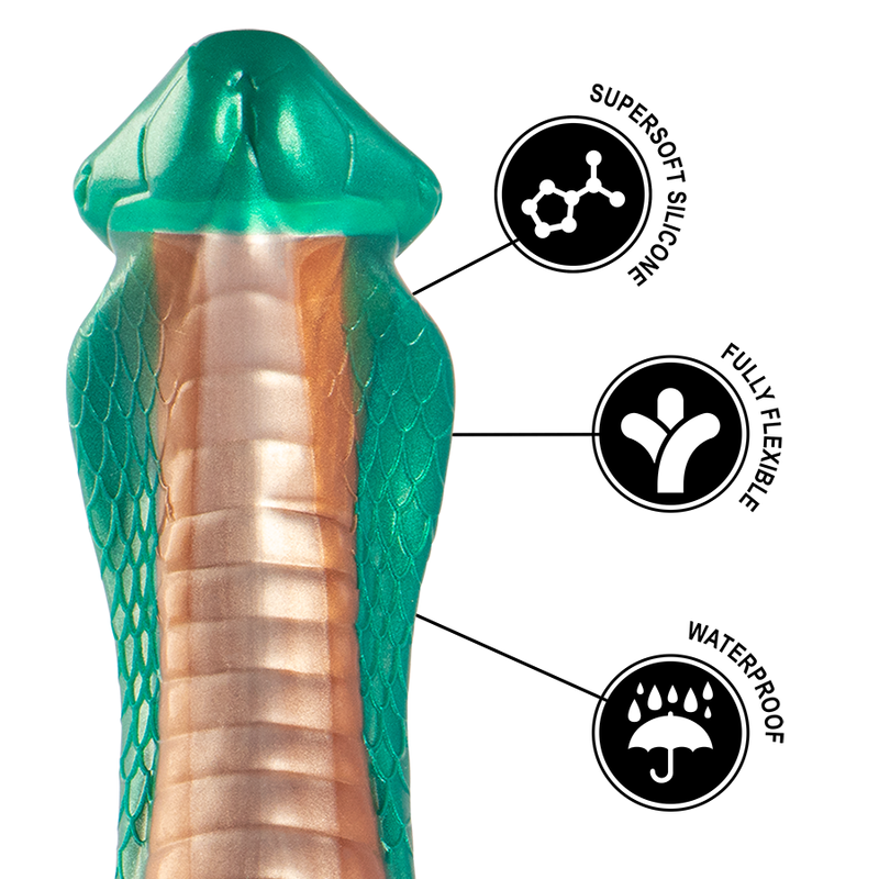 Godet mythologique Python en silicone vert — EPIC