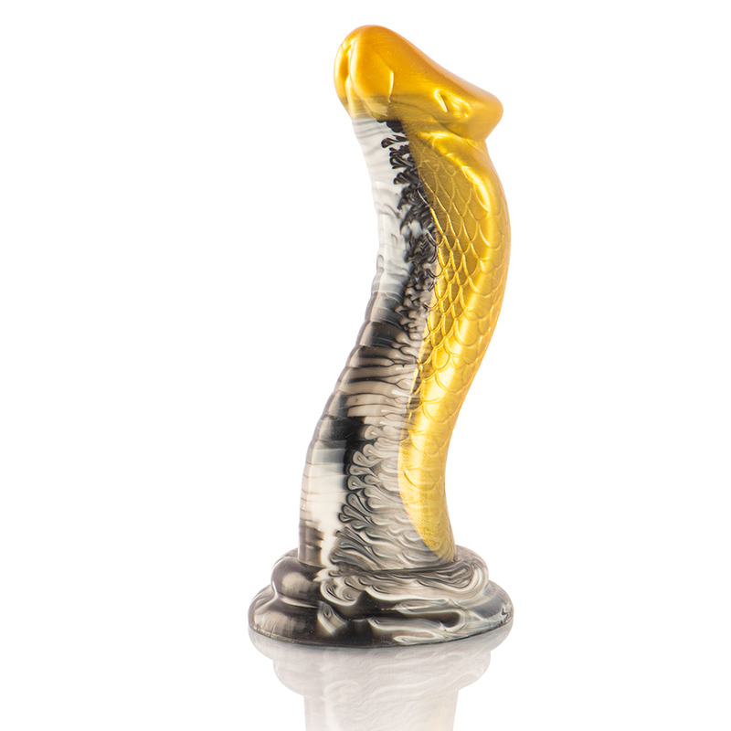 Gode mythologique Drakon en silicone jaune — EPIC