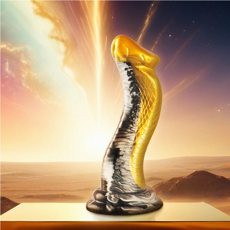 Gode mythologique Drakon en silicone jaune — EPIC