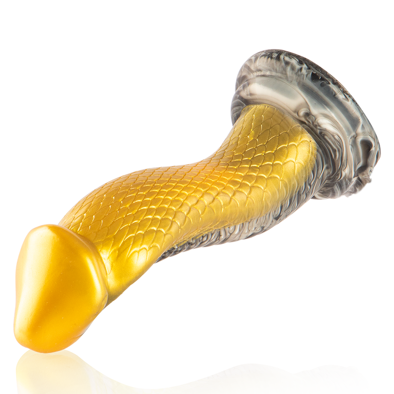 Gode mythologique Drakon en silicone jaune — EPIC