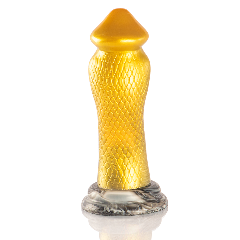 Gode mythologique Drakon en silicone jaune — EPIC