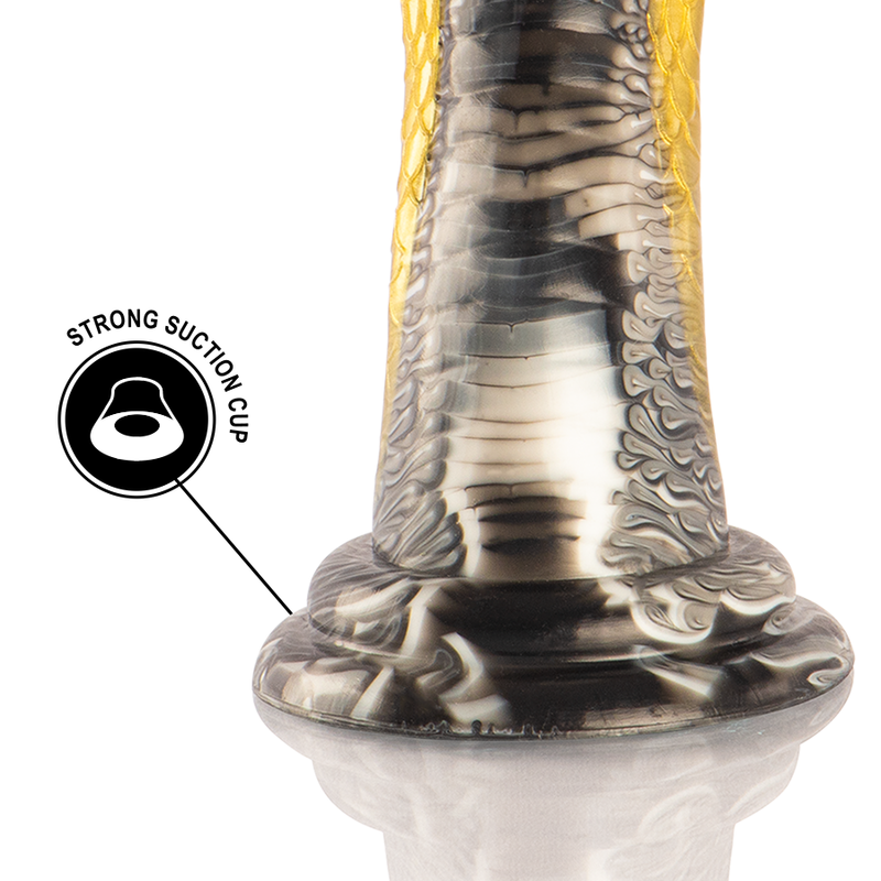 Gode mythologique Drakon en silicone jaune — EPIC