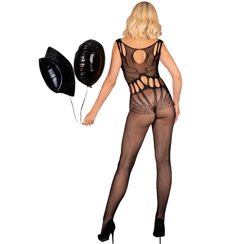 Amahil Netzbody ohne Schritt in Schwarz — LIVCO CORSETTI BODYSTOCKINGS