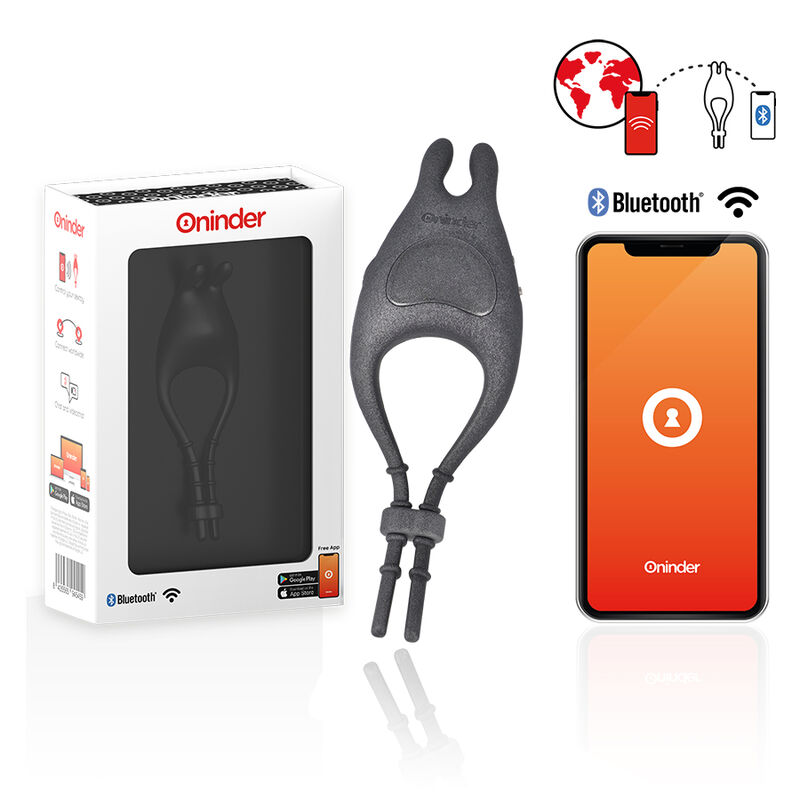 Anneau vibrant connecté Pampa avec stimulateur clitoridien — ONINDER