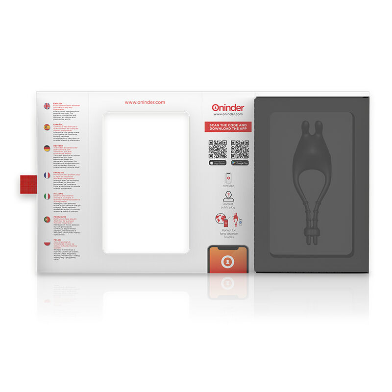 Anneau vibrant connecté Pampa avec stimulateur clitoridien — ONINDER