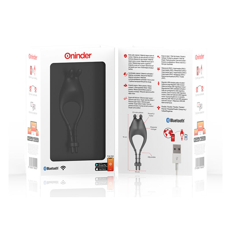 Anneau vibrant connecté Pampa avec stimulateur clitoridien — ONINDER