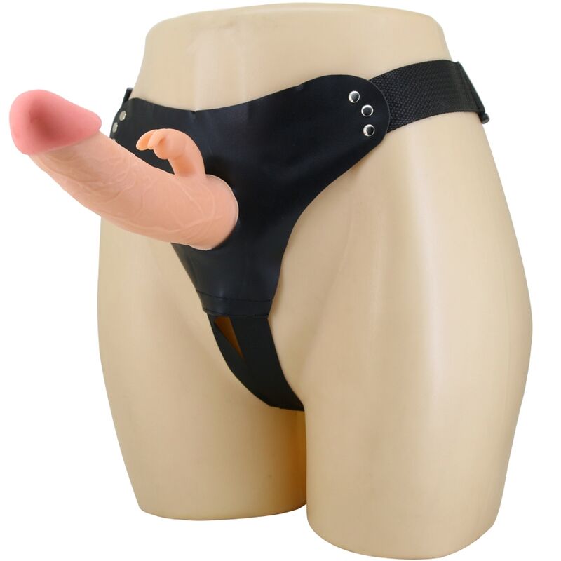 Harnais universel avec gode naturel 19 cm — PRETTY LOVE