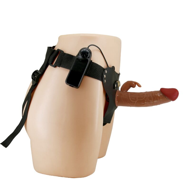 Slip cinturino vibrante con vibratore coniglio 19 cm — PRETTY LOVE
