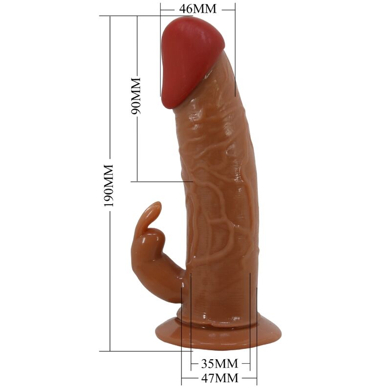 Slip cinturino vibrante con vibratore coniglio 19 cm — PRETTY LOVE