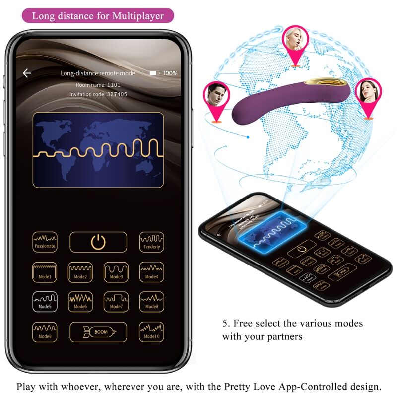 Vibromasseur point G souple rechargeable — PRETTY LOVE SMART