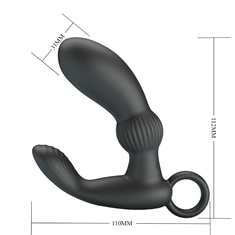 Masseur de prostate vibrant noir — PRETTY LOVE