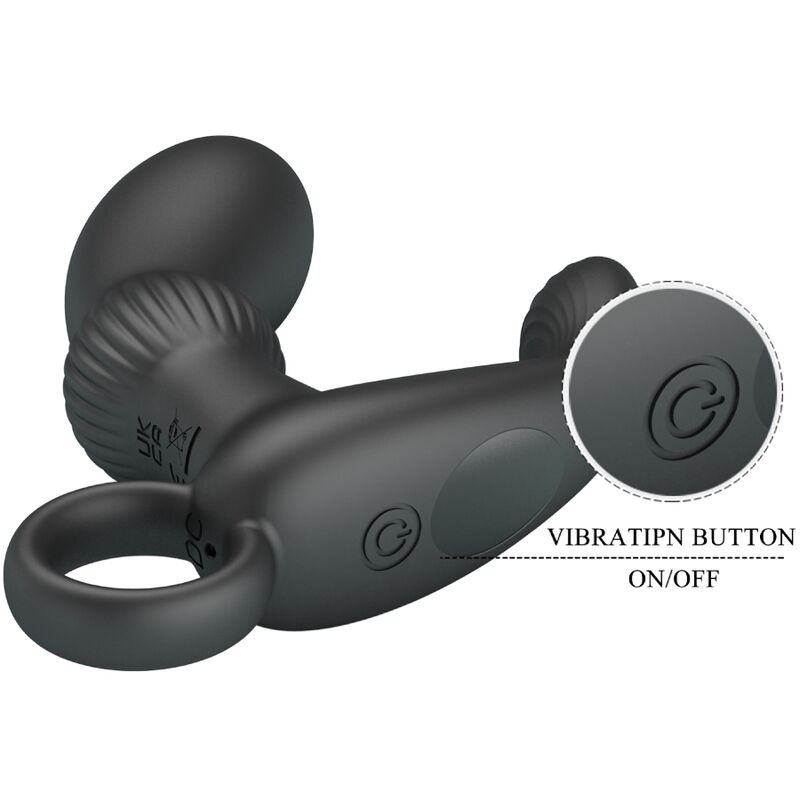 Masseur de prostate vibrant noir — PRETTY LOVE