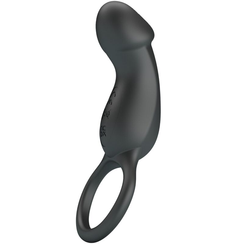 Anel peniano com plug anal vibratório com controle remoto — PRETTY LOVE BOTTOM