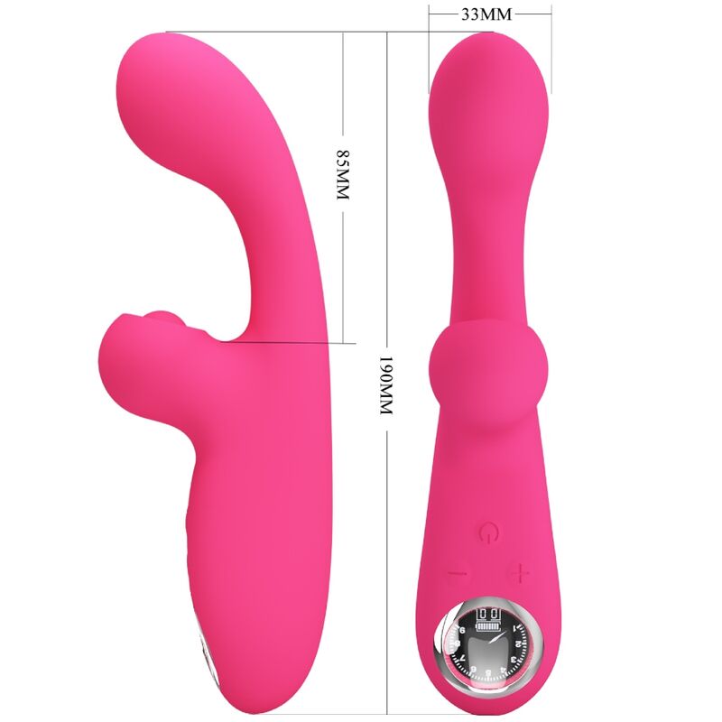 Vibrateur stimulateur double rose — PRETTY LOVE FLIRTATION