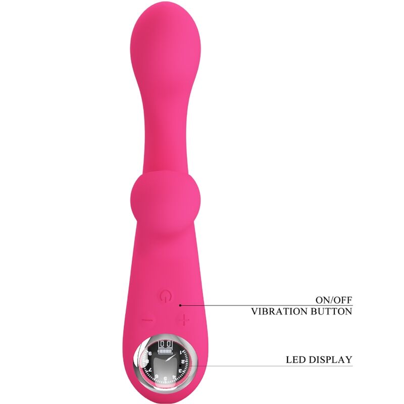 Vibrateur stimulateur double rose — PRETTY LOVE FLIRTATION