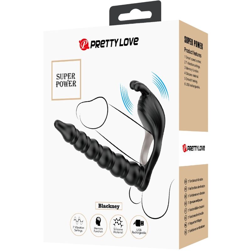 Blackney Vibrating Penis Ring & Prostate Plug — PRETTY LOVE PARTY UP