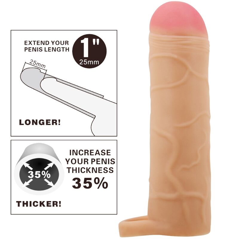 Manchon d'extension pénienne texturé — PRETTY LOVE PARTY UP