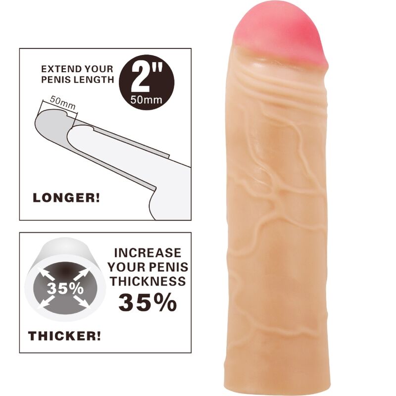Extenseur pénien réaliste texture veines — PRETTY LOVE PARTY UP