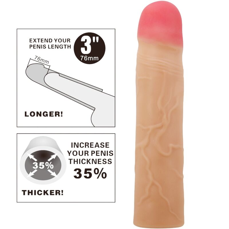 Manchon d'extension stimulant en silicone — PRETTY LOVE PARTY UP