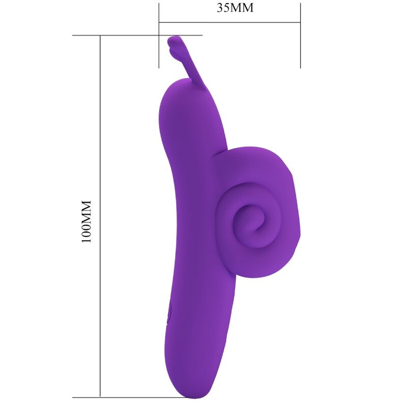 Stimulateur digital vibrant escargot — PRETTY LOVE