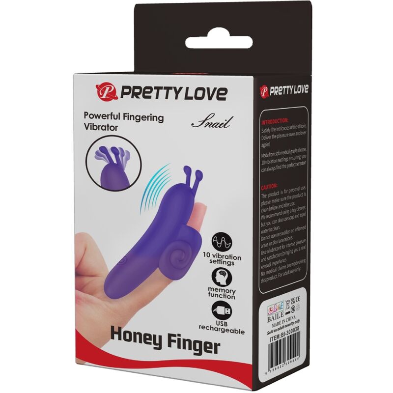 Stimulateur digital vibrant escargot — PRETTY LOVE
